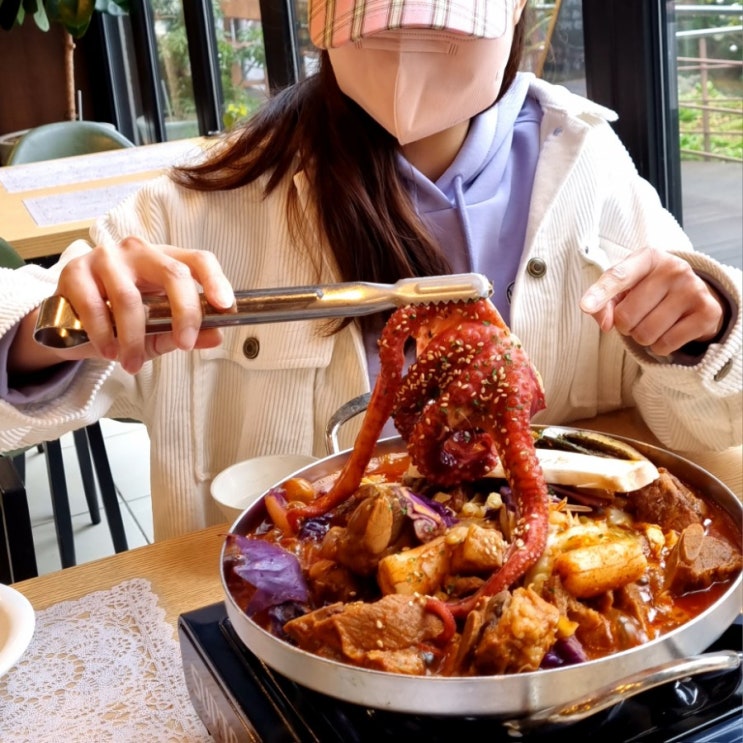  제주 한라수목원 밥집 작가의부엌 제주도 수목원 해물갈비찜