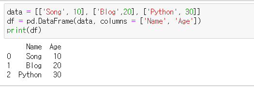 Pandas(Python Data Analysis Library) 자료형(List, Tuple, Dictionary) 및 ...