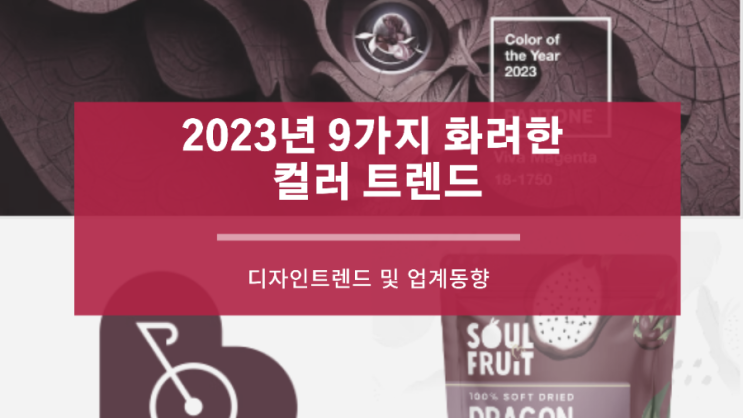"2023년 9가지 화려한 컬러(COLOR) 트렌드"
