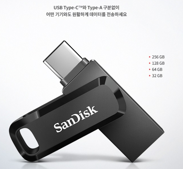  USB 메모리 Type-A, Type-C 듀얼타입 샌디스크 내돈내산 솔직 후기 (Sandisk, Ultra Dual, USB 3.1 Gen1, drive go)
