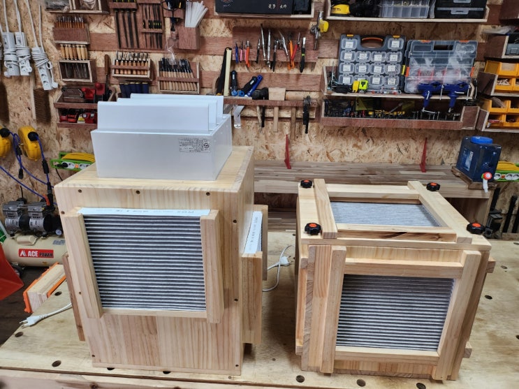 경기광주목공방 포리프 환풍기로 공기청정기 만들기 DIY
