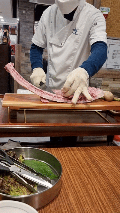 김포맛집 태백산 한우 도끼 생갈비와 무료 이벤트 생일상차림
