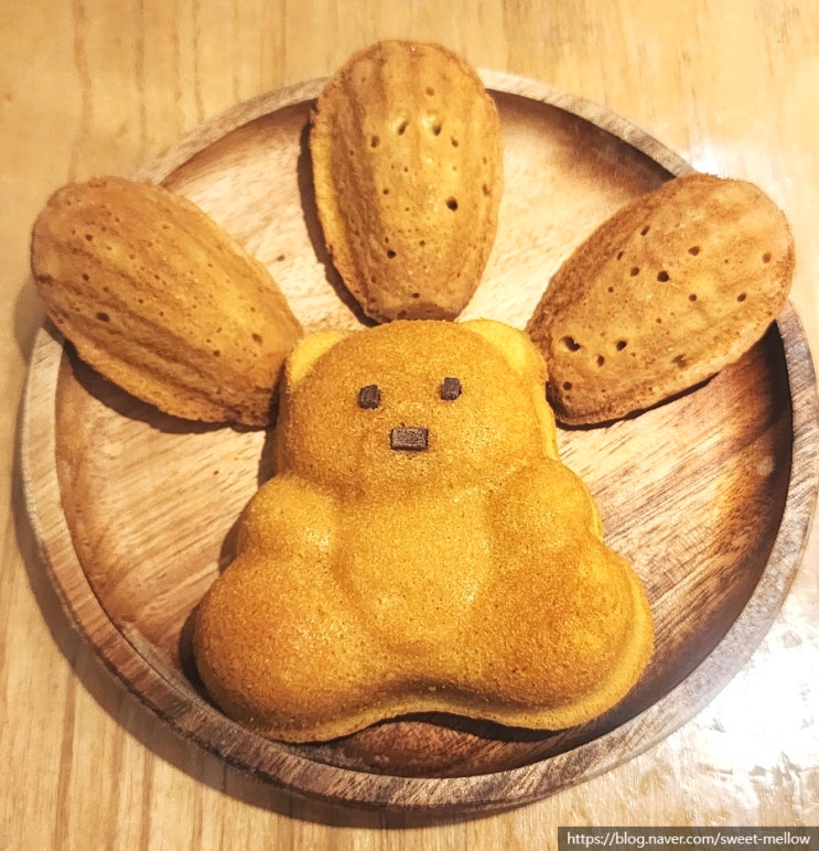  다이소 곰모양 빵틀로 마들렌 만들기 레시피