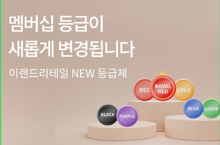 이랜드리테일 NEW 등급제 VIP클럽 멤버십 혜택 이랜드리테일 NEW 등급제 VIP클럽 멤버십 혜택
