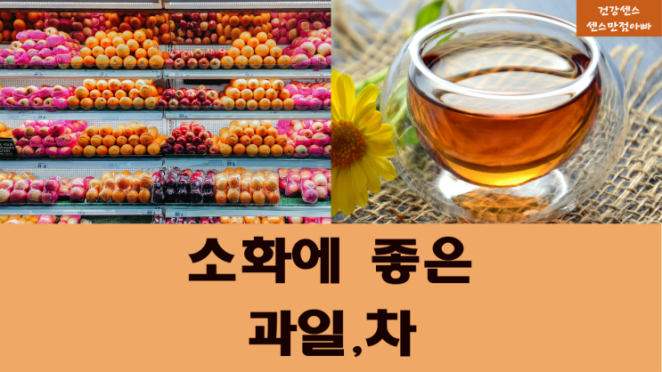  소화에 좋은 음식 : 과일, 차