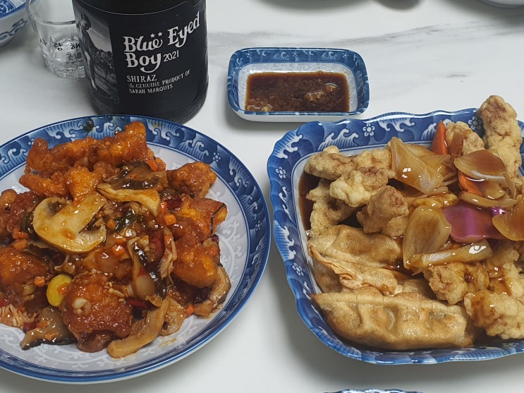  알탕 깐풍기 양장피 탕수육 바지락술찜 문어숙회 음식 조합