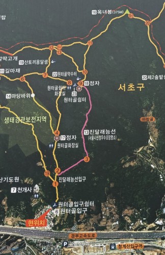  청계산 진달래능선
