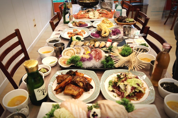  정동진 맛집 바다마을횟집 푸짐한 대게회세트