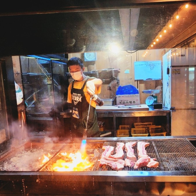  [부산삼겹살맛집/부산강서구맛집] 녹슨드럼통 부산본점 여기 유명한 부산바베큐~