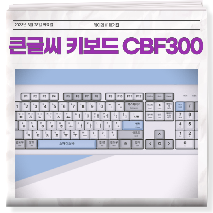 CBF300 무선 큰 글씨 키보드 특징이 궁금하지?