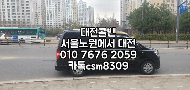  대전콜밴 노원에서 대전 픽업샌딩서비스 애견동반 대전인천공항 콜밴미니벤
