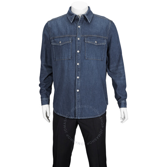  버버리 남성용 더블 포켓 데님 셔츠 스몰 $159 (미국내 무료배송)
