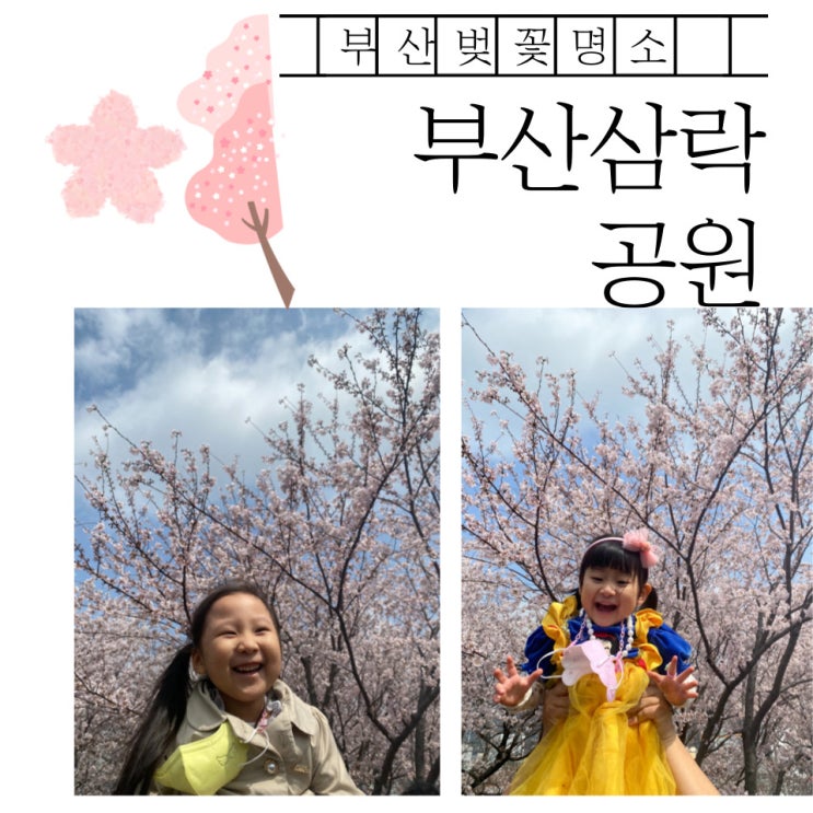  부산 벚꽃명소 - 아이들과 삼락공원에서 봄!봄!봄!
