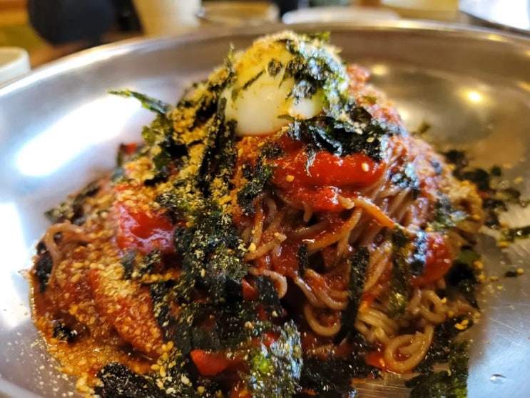  공주 막국수 동학사 맛집 메밀 정원 메밀막국수 후기