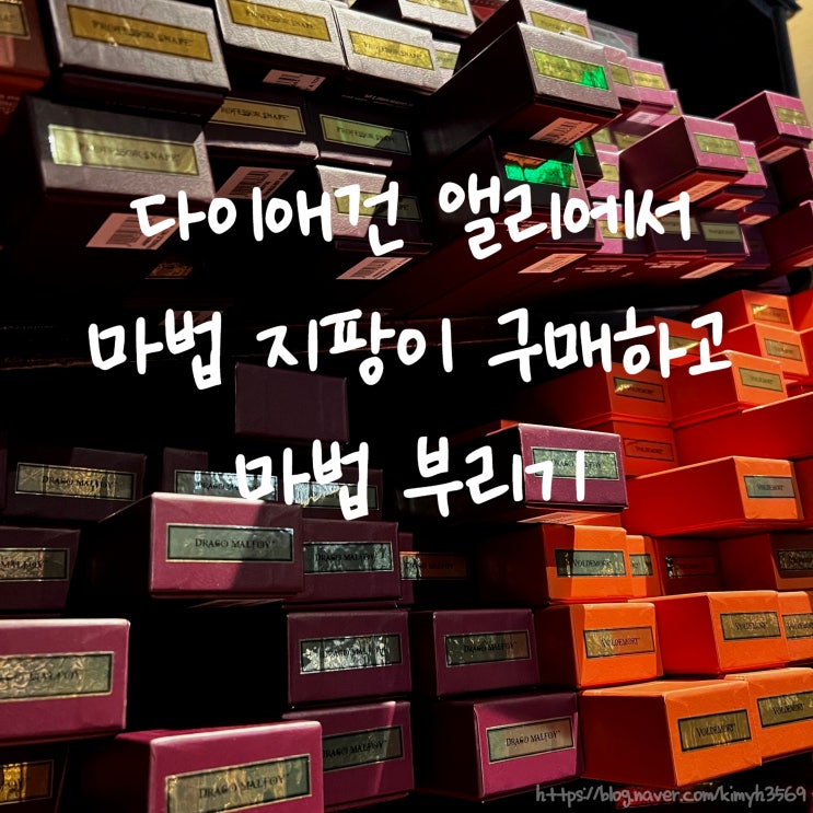  미국 올랜도 유니버셜 스튜디오 해리포터 다이애건 앨리에서 마법 지팡이 구매 및 마법 부리기