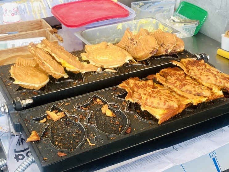  종로 광장시장 먹거리 수제 붕어빵 쫀득 바삭하고 맛있는 총각네붕어빵