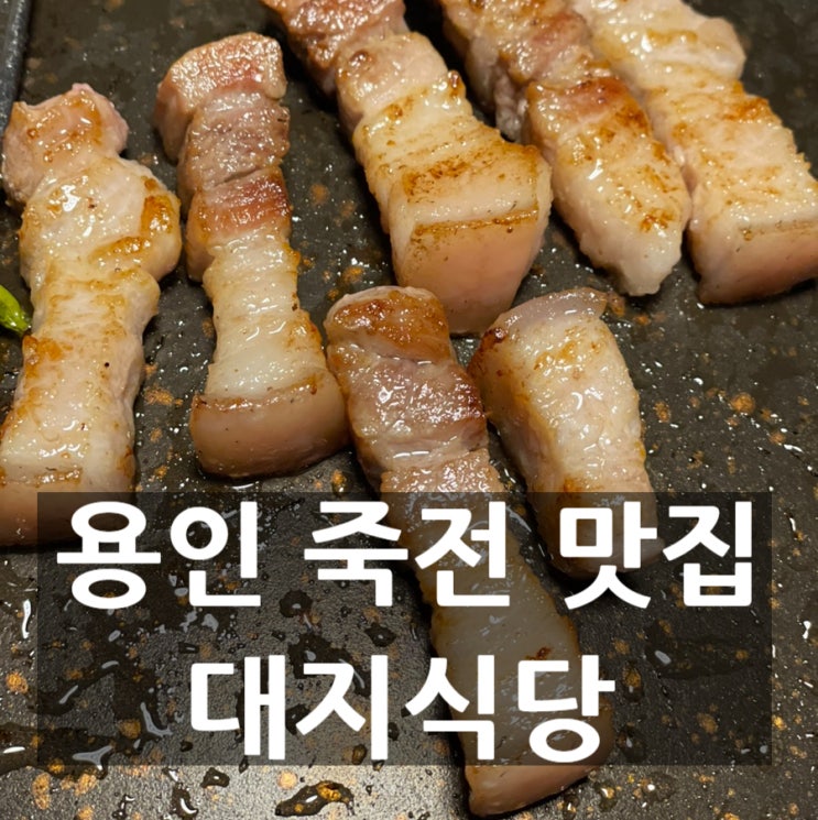 용인 죽전역 맛집 아기랑 외식하기 좋은 내돈내산 고기가 맛있는 대지식당