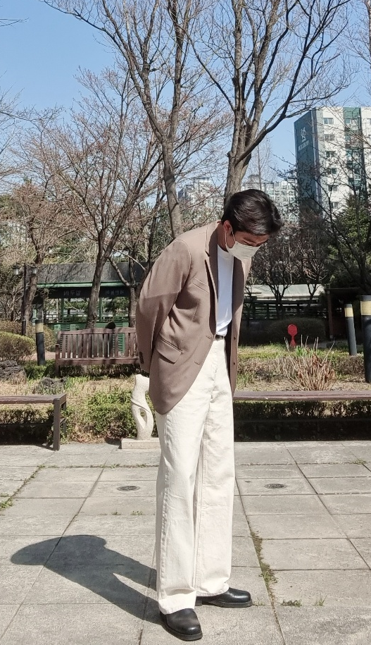  무신사 스탠다드 블레이저 남자 봄 자켓 코디 직장인 코디 완성하기