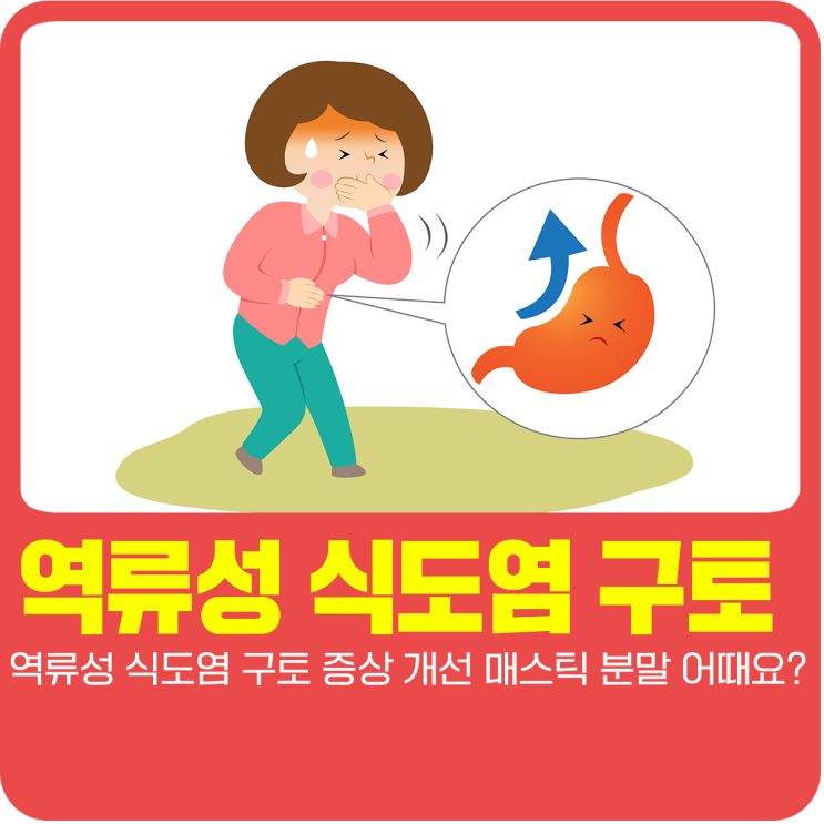  역류성 식도염 구토 증상 개선 매스틱 분말 어때요?