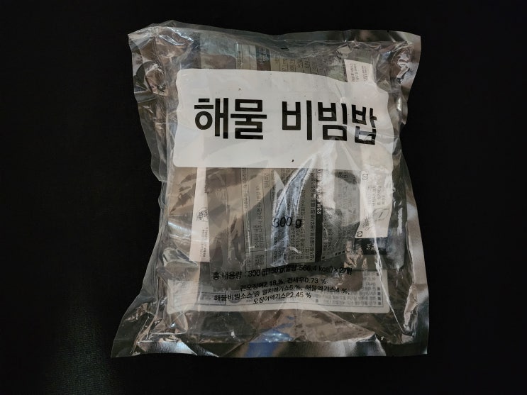 전투식량 S형 해물비빔밥