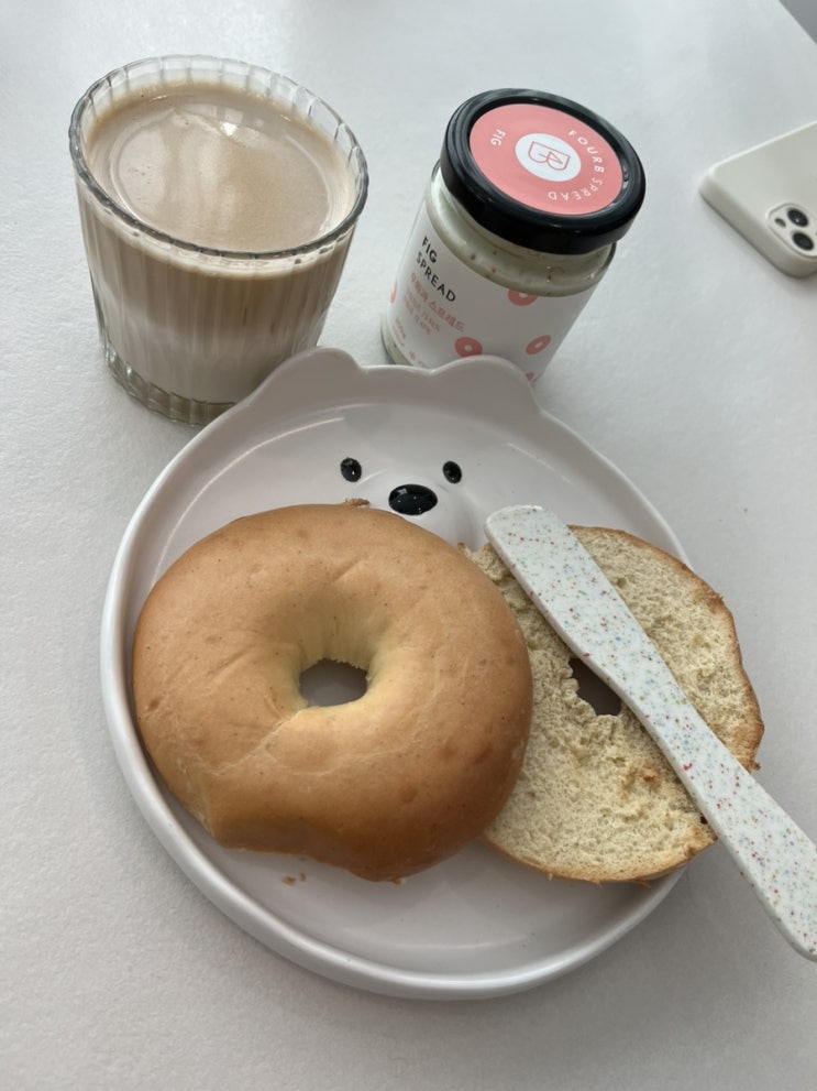  [일상/홈카페] 친구네 집에서   (베이글 맛집, 크림치즈 추천)
