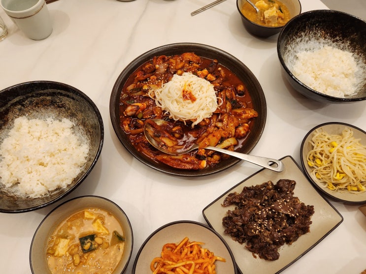 유성 낙지볶음 촌길낙지 집밥 느낌의 궁동 맛집