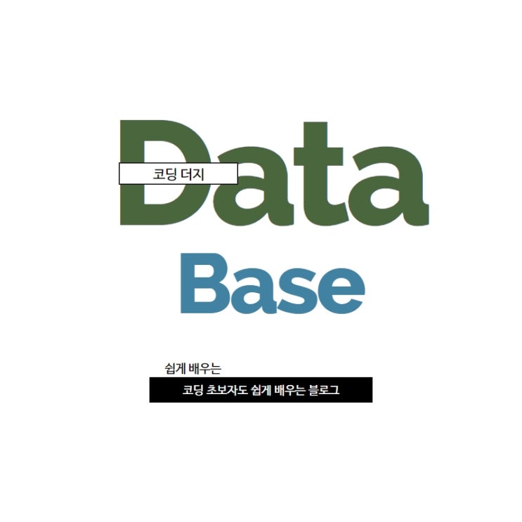  DB란? 무엇인가 데이터베이스의 간단한 개념