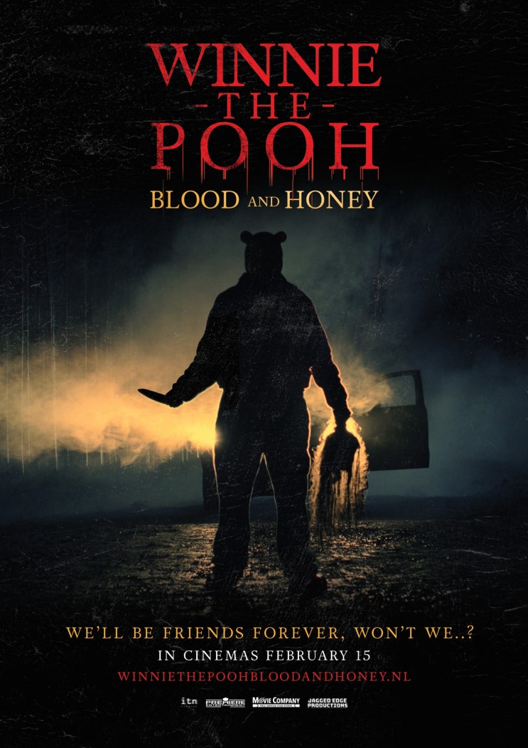  공포영화 곰돌이 푸: 피와 꿀(Winnie the Pooh: Blood and Honey, 2023) 피범벅 살인마가 된 푸! (줄거리&예고편)