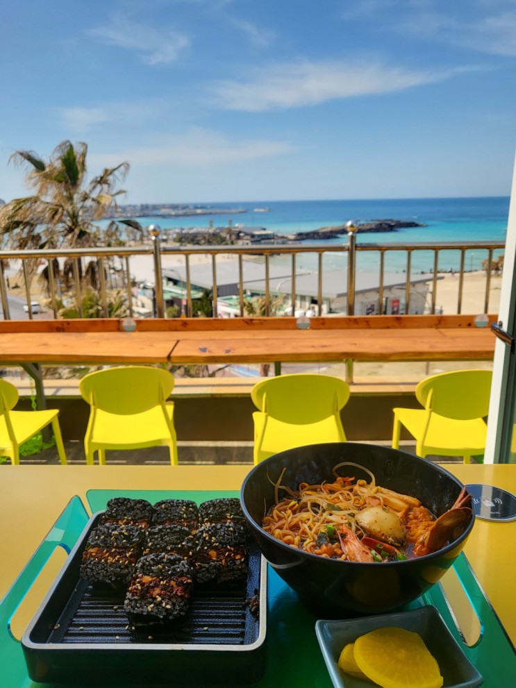 [제주 분식] 해녀김밥! 매운톳김밥이 맛있는 함덕해변 맛집~