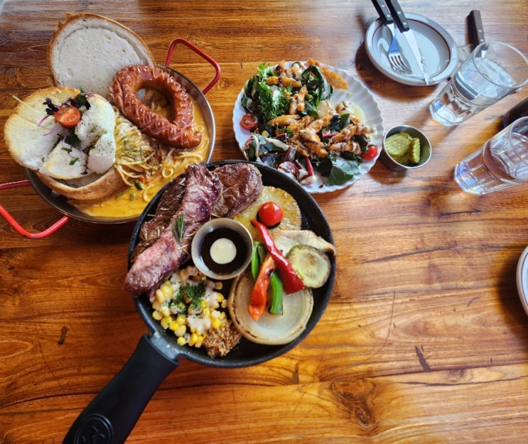 [부산 강서구 명지 맛집] 스테이크와 파스타가 맛있는 코지하우스 명지점, 부산 명지 레스토랑 추천!