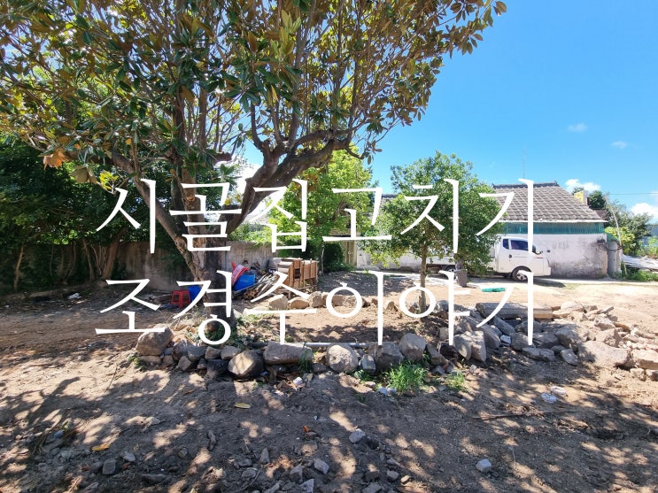  시골집 고치기 프로젝트 - 조경수 이야기, 기단쌓기