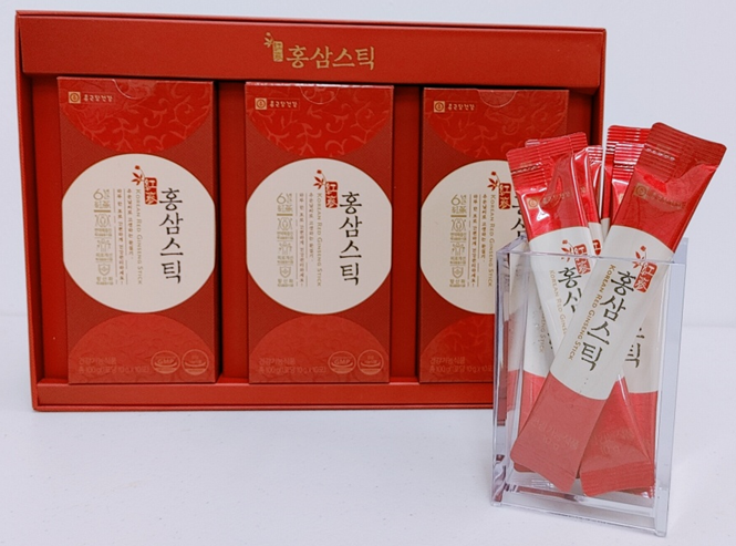  선물하기 좋은 홍삼 스틱! 진세노사이드 함량 7mg!!