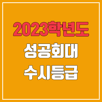 2023 성공회대학교 수시등급 (예비번호, 성공회대)