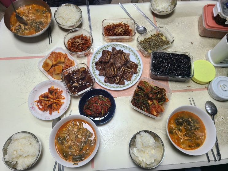  경북 본가 방문 및 집밥 식폭행