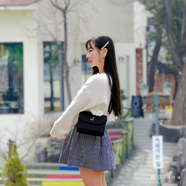 캉골 크로스백 미니 캔버스백 가방 귀여워 캉골 크로스백 미니 캔버스백 가방 귀여워