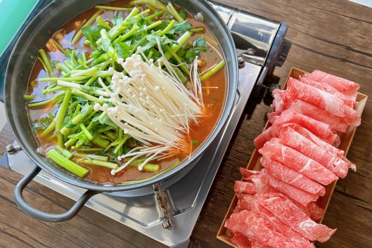  창원 가로수길 맛집 조금 특별한 창원 샤브샤브 샤브노도태