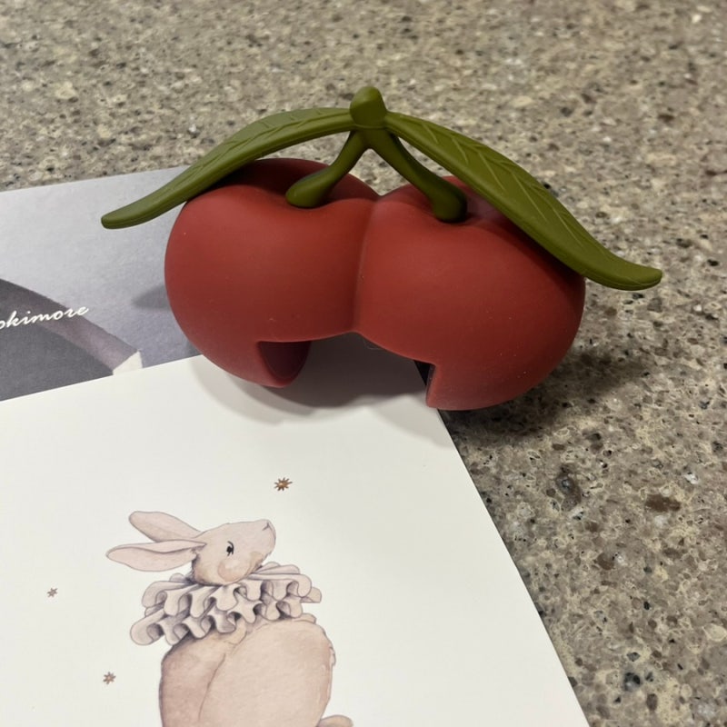 [Konges Sloejd] 콩제슬래드 체리 실리콘 도어스탑, 아이방 도어스토퍼 추천