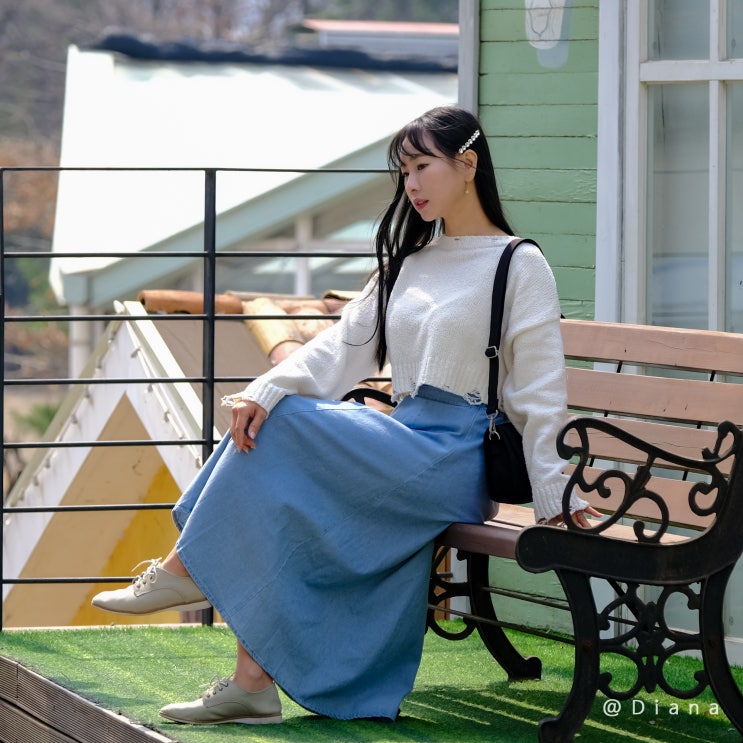 플라스틱아일랜드 데님 롱 스커트 봄코디 하기 좋은 청치마 플라스틱아일랜드 데님 롱 스커트 봄코디 하기 좋은 청치마