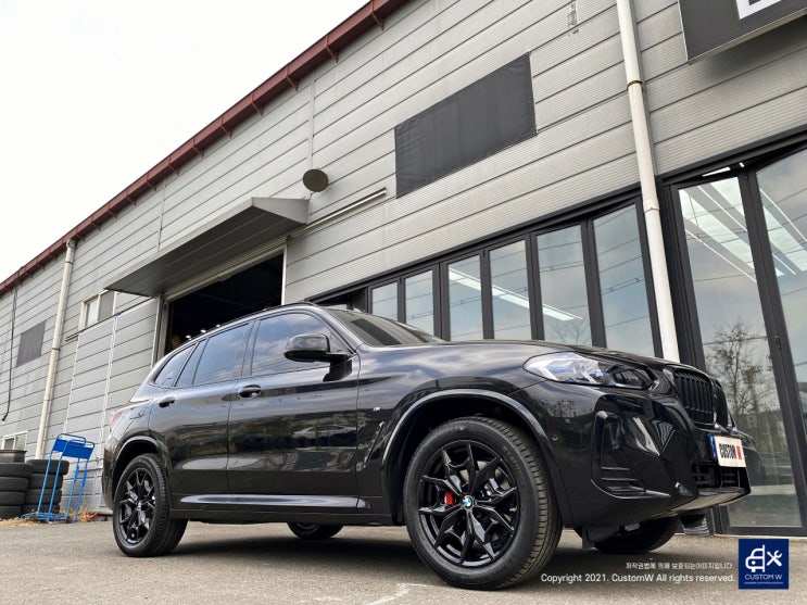  BMW X3 20i 887M 블랙유광 휠도색
