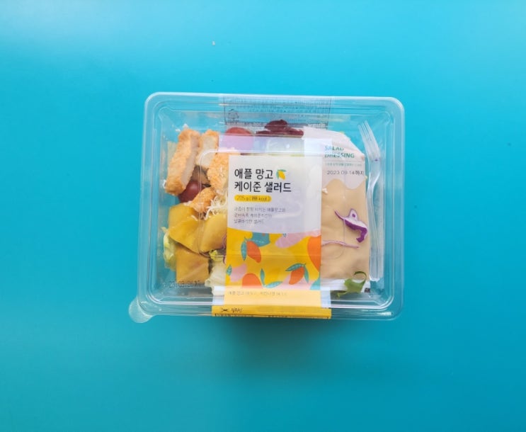 상큼달콤한 망고가 들어간 편의점샐러드- 애플망고 케이준샐러드 - 편의점신제품 내돈내산 솔직리뷰 상큼달콤한 망고가 들어간 편의점샐러드- 애플망고 케이준샐러드 - 편의점신제품 내돈내산 솔직리뷰
