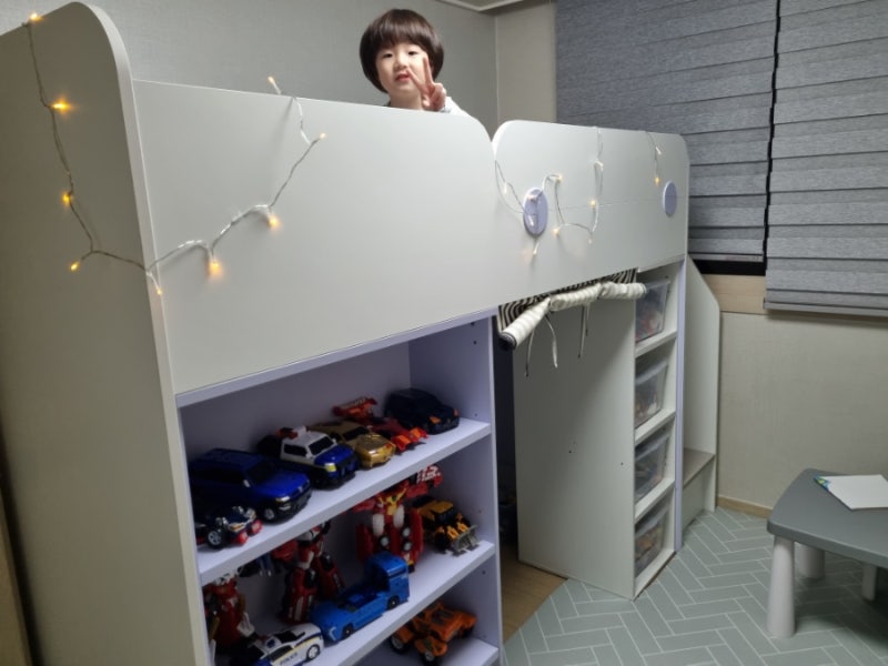 6살 첫 침대로 결정한 리바트 2층 벙커침대 후기