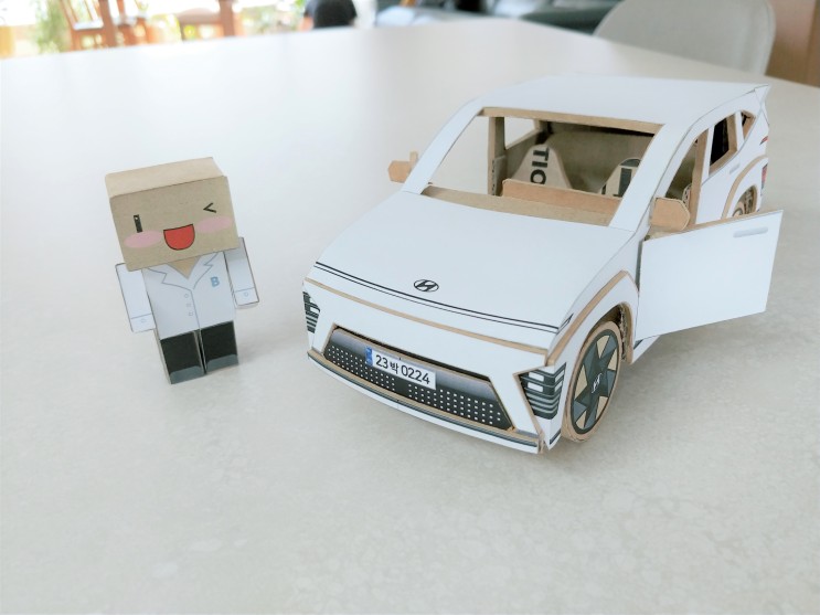 38.현대 코나 2세대(박스로 자동차 만들기, 도안무료) Hyundai Kona SX2(How to make a cardboard car), 세상에이런일이 박스카맨