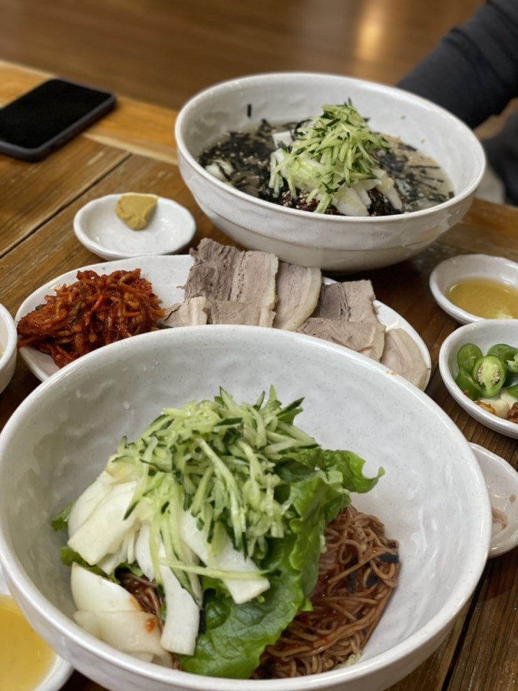  부산 사직동 주문진막국수 (feat.수육)