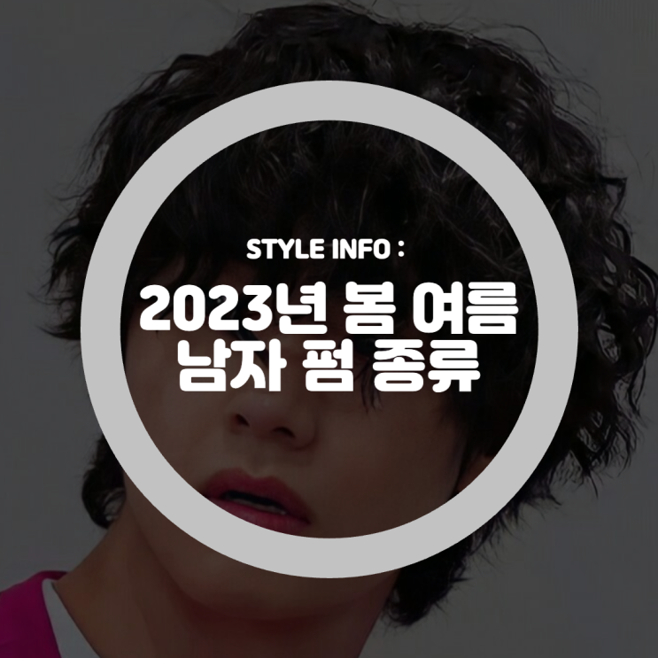  2023년 봄 여름 연예인 머리 남자 펌 종류 비교 (뷔 박효신 히피펌, 박서준 가일펌)