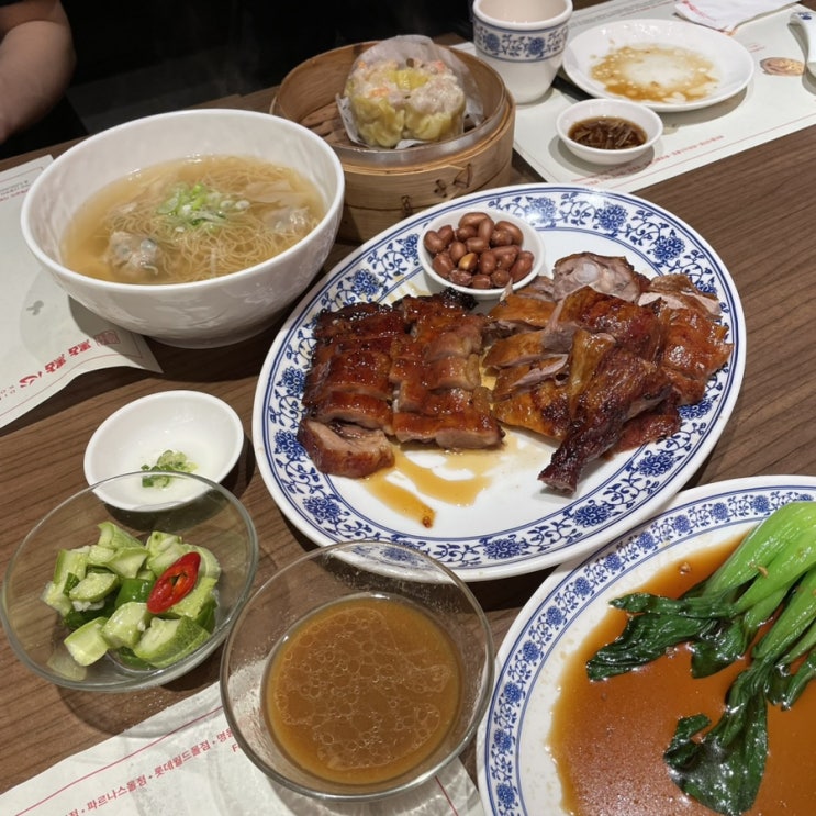  명동 맛집 딤딤섬 BBQ 세트(광동식 오리구이, 딤섬, 창펀)