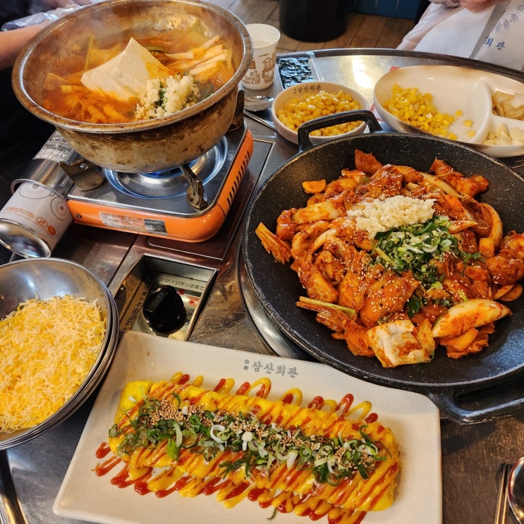  교대역 맛집 삼산회관 교대점 돼지김치구이 대존맛