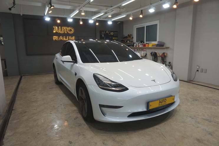  제주 테슬라 모델3 크롬딜리트 3M2080 검정유광