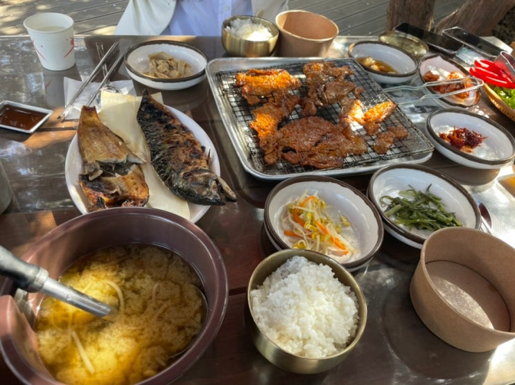  공주 야외식당 갈치조림 곰골식당 분위기는 좋지만,, 내돈내산 후기