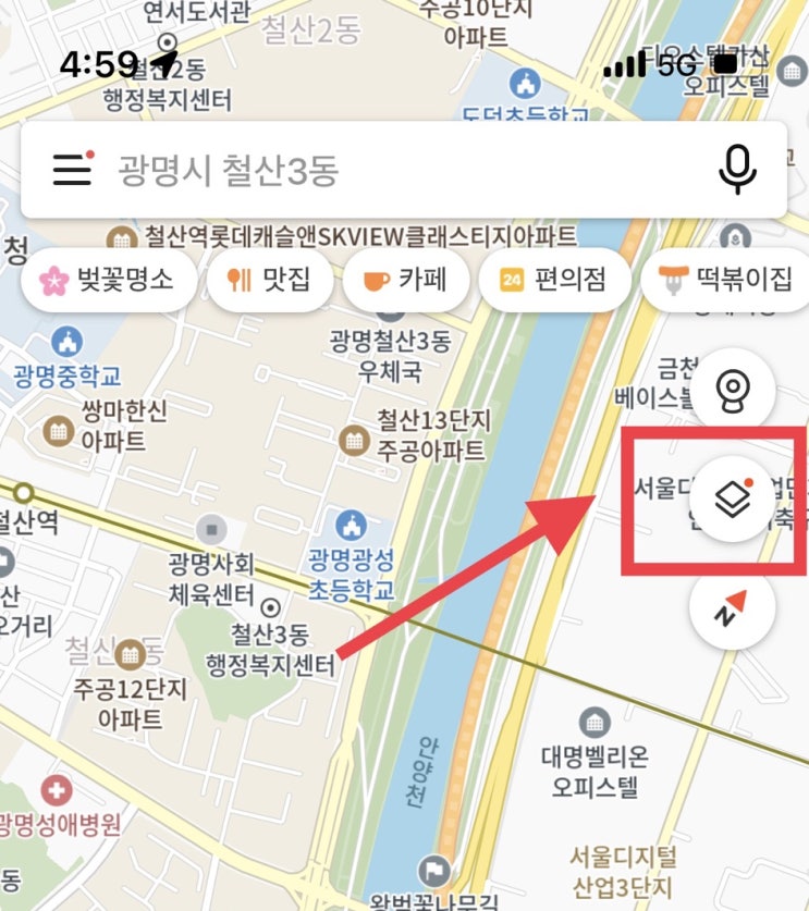  [꿀팁] 초간단 핸드폰으로 우리 지역 실시간 벚꽃 개화 확인하기 (feat. 카카오맵)