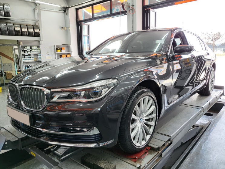  정왕동 시화공단 BMW 740LD 미쉐린 런플랫 타이어 교체했습니다